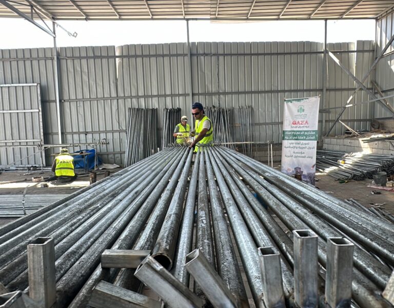 Locally Made Tents Shelter in Gaza Strip